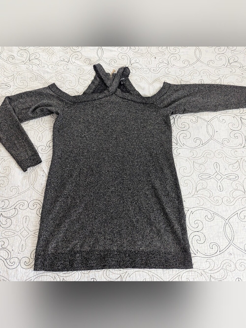 Torrid Gold Threaded Off-Shoulder Sweater